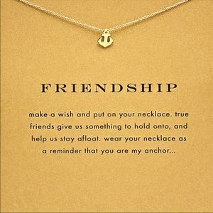Friendship anchor necklaces